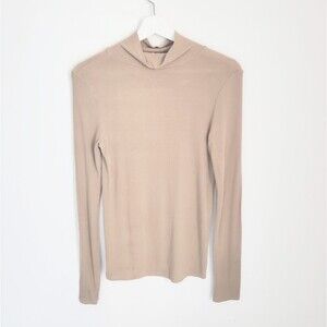 American Eagle Soft & Sexy Ribbed Tissuethin Long Sleeve Size S